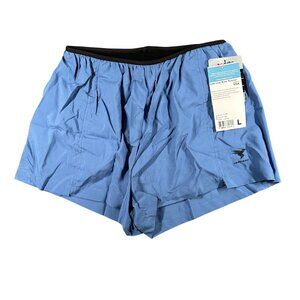 Insport Shorts Womens Large X160 Low Rise Runner Shorts Blue Lightweight